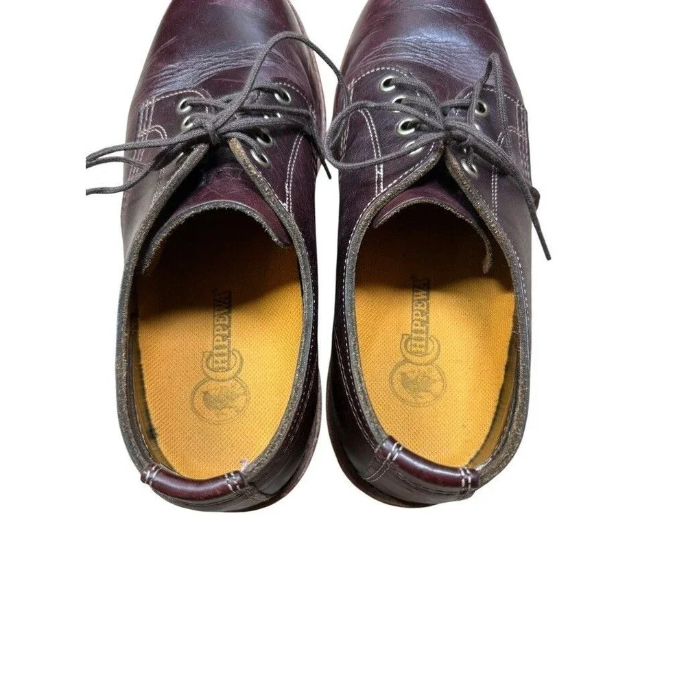 LL Bean Chippewa Katahdin Iron Works Oxford Shoes Men Size 7.5 EE USA OPGL1 Wide